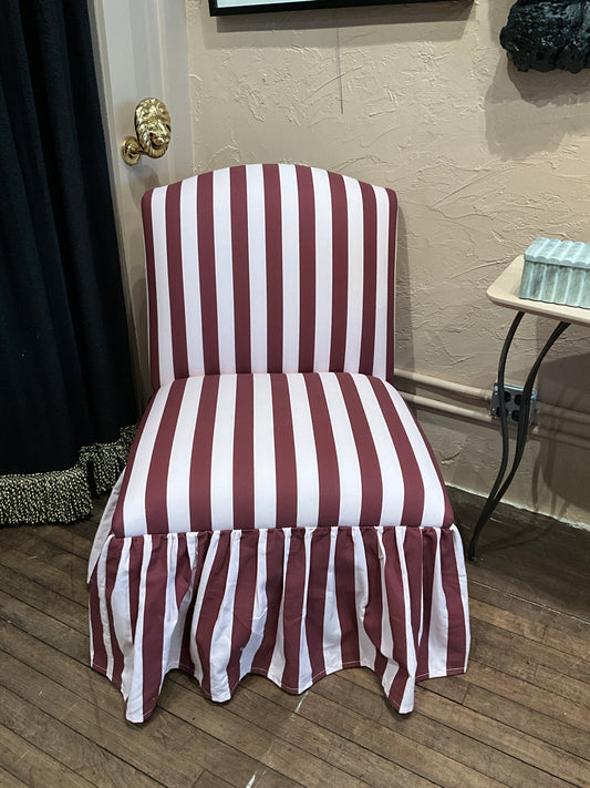 Skirted Striped Chair