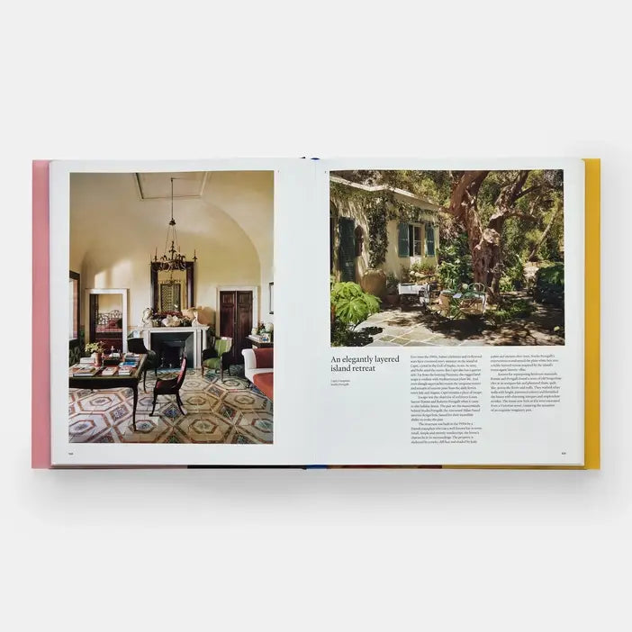 Cover of Italian Interiors: Rooms With A View by Phaidon, featuring a stylish interior room with scenic views and elegant decor.