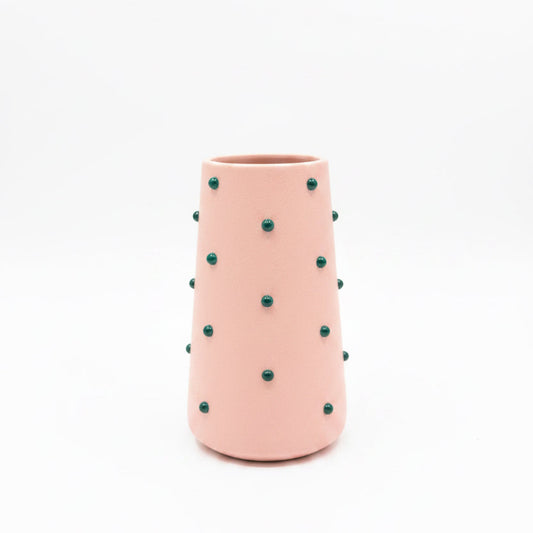 The Vault Creative P. Grunsfeld Candy 6-inch vase featuring a colorful, artistic ceramic design with a glossy finish.