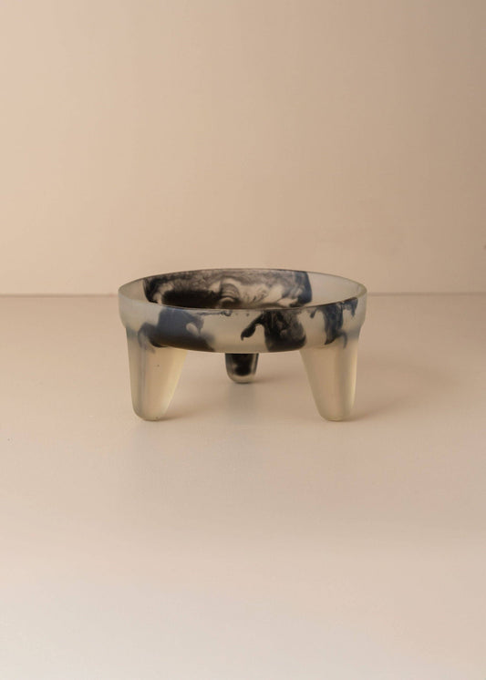Flow Resin Structured Fruit Bowl | Smoke