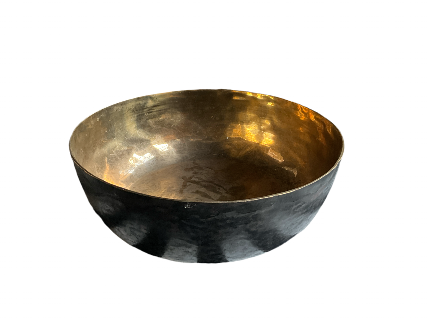 Brass Bowl with 3 Serving Pieces