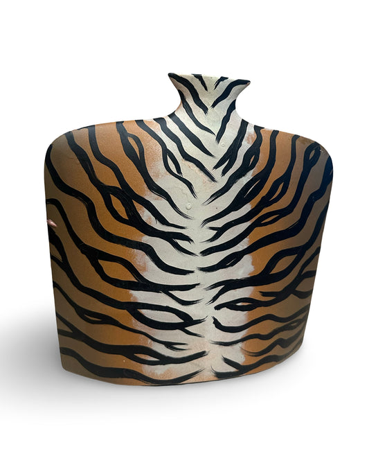 ARH Hand Painted Tiger Stripe Vase