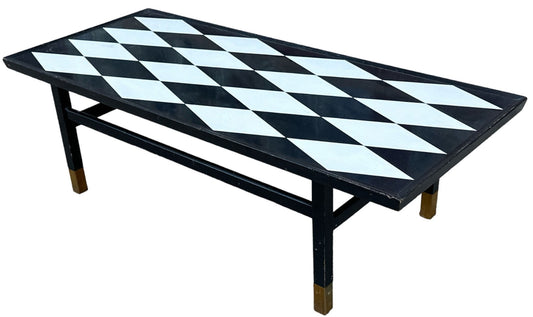 Mid-Century Diamond Coffee Table