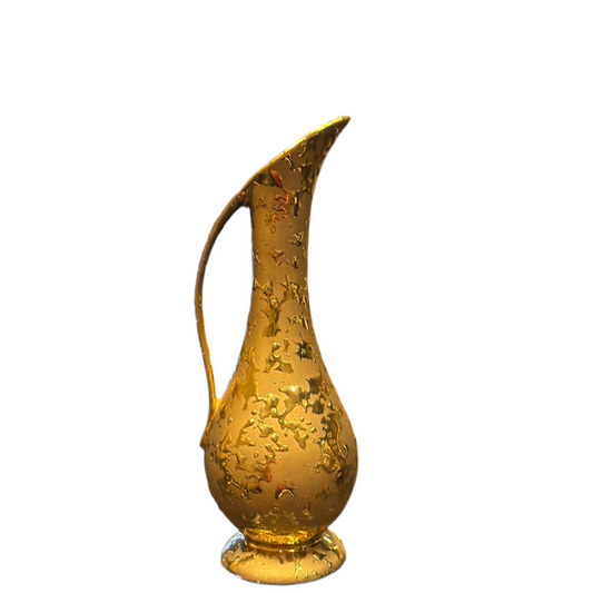 24k Gold Hand Painted Bud Vase