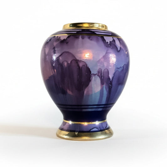 Purple Watercolor Mini Vase