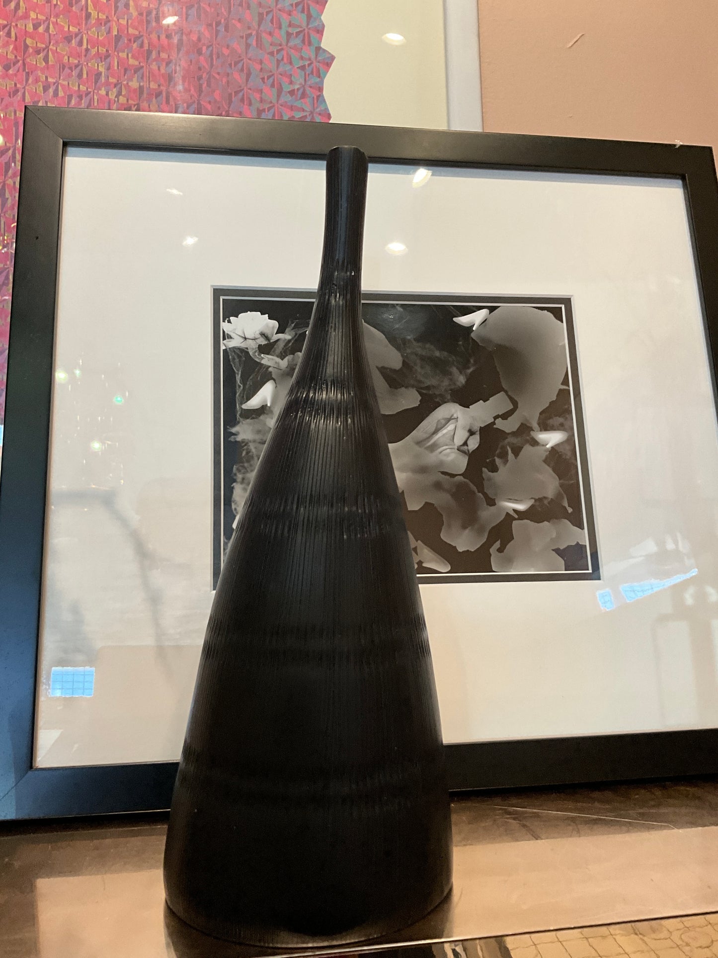 Carved Black ARH Vessel