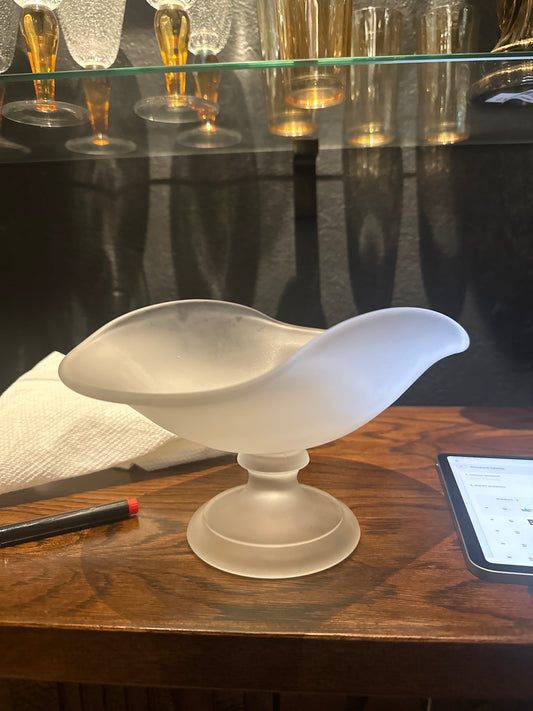 Frosted Glass Dish