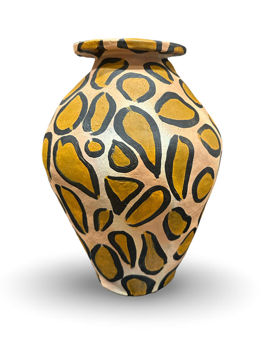 ARH Leopard Painted Vase