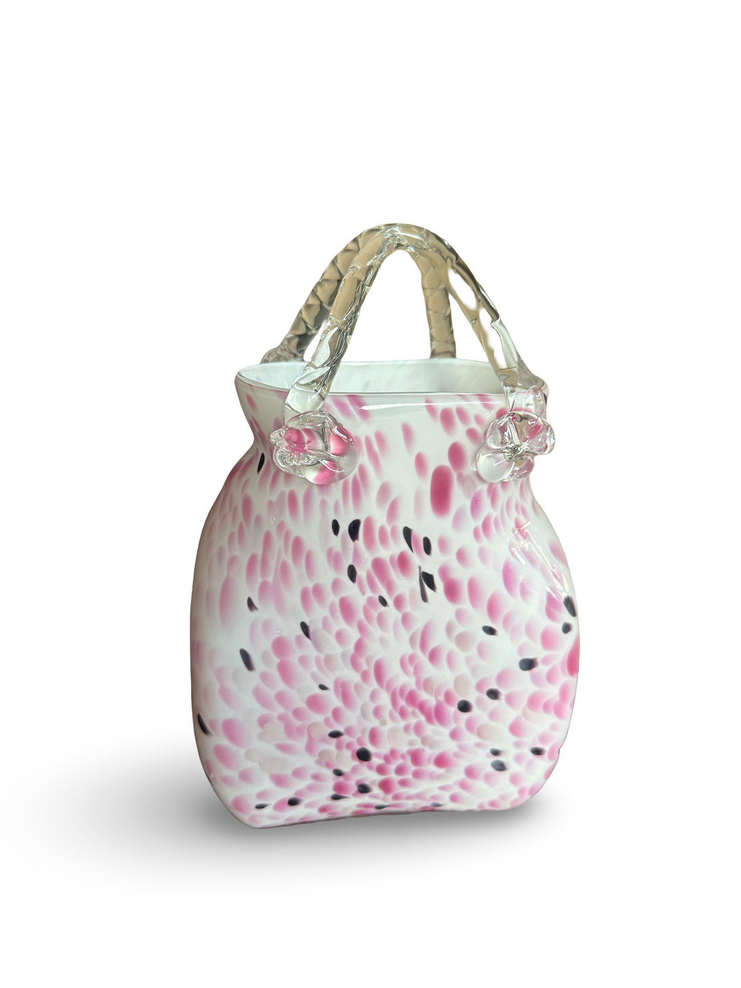 Pink Murano Bag Vase