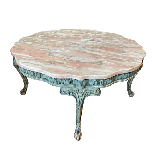 Pink Marble Coffee Table