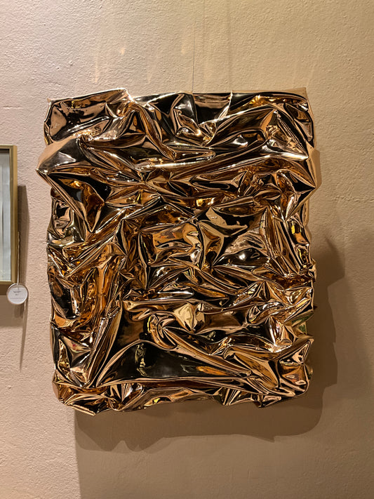 Metallic Crumple Art