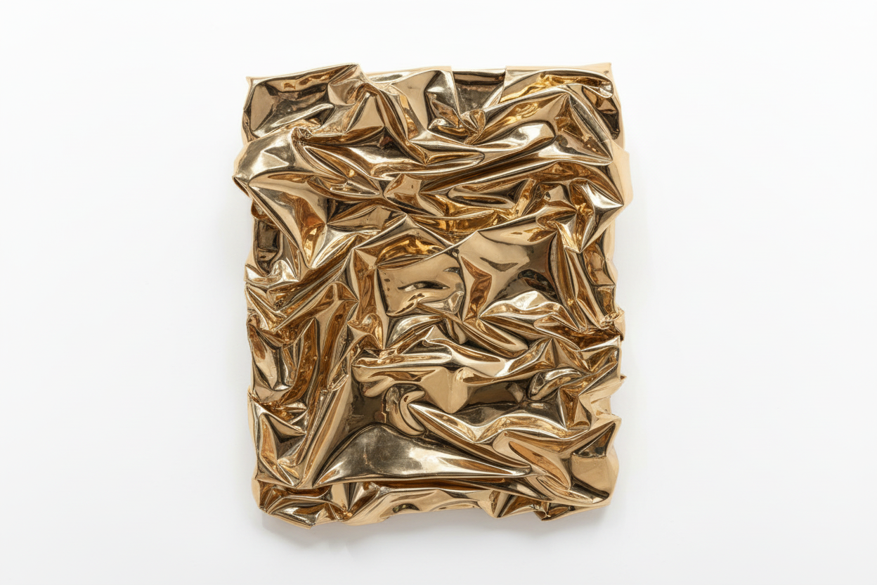 Metallic Crumple Art