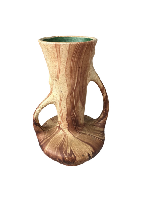 Brown Swirl Vase