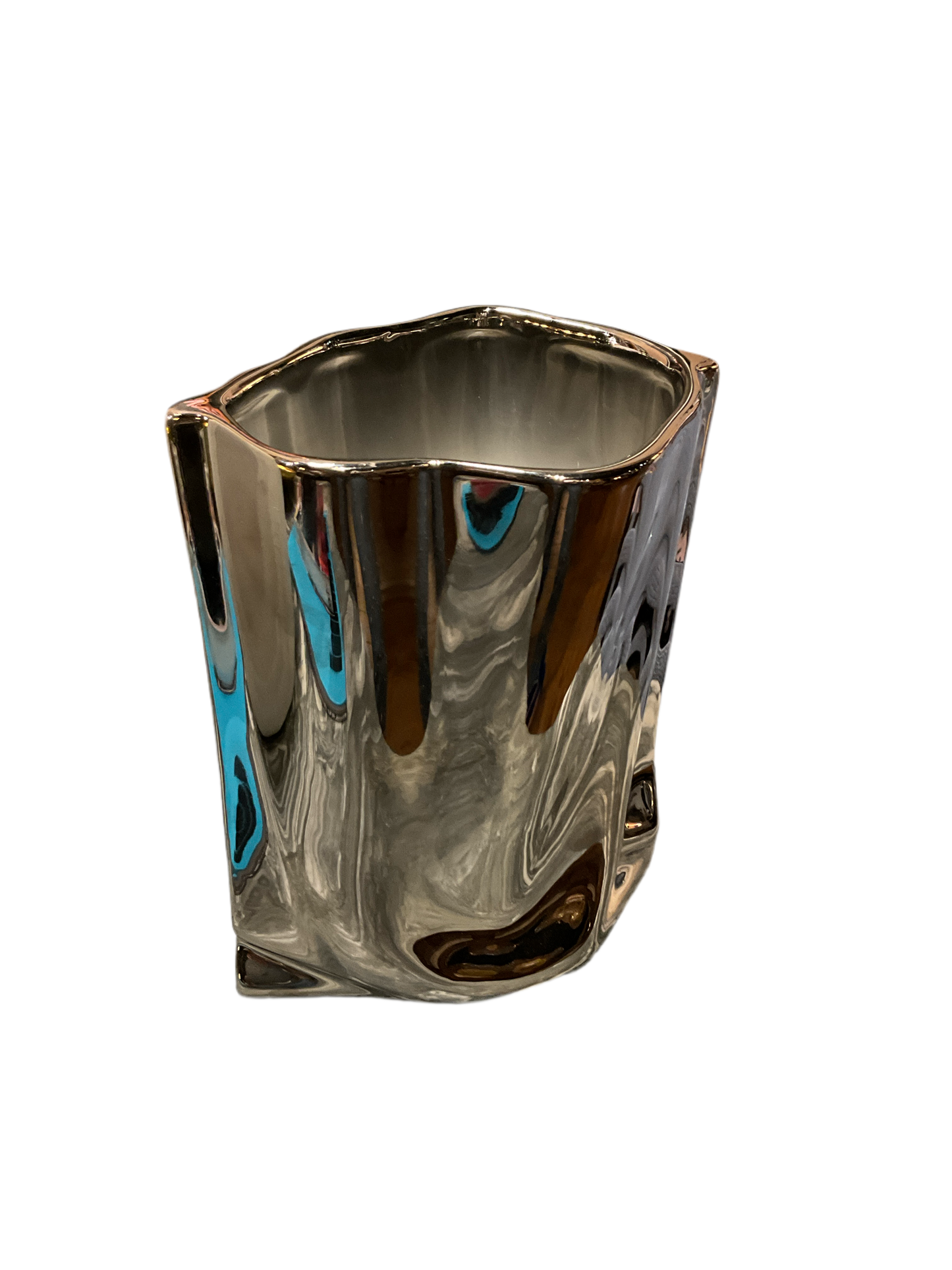 Chrome Vase