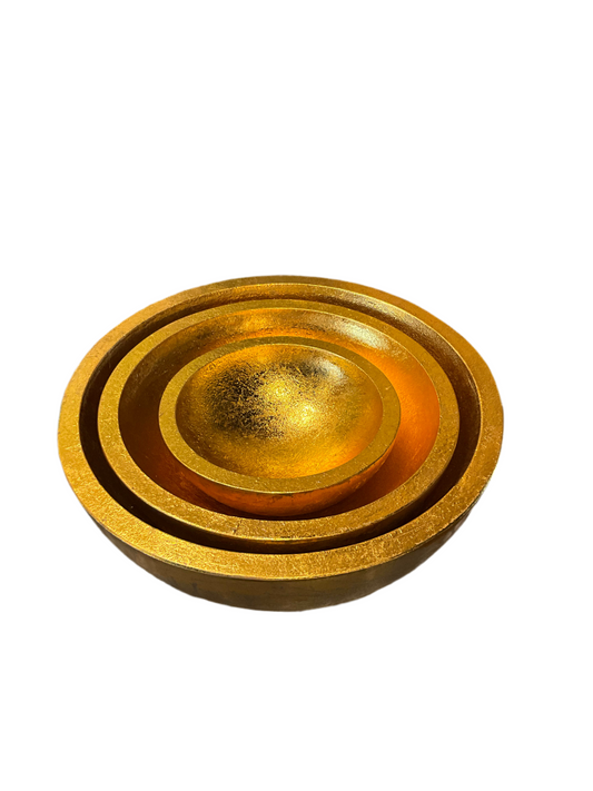 Large Gold Nesting Bowl