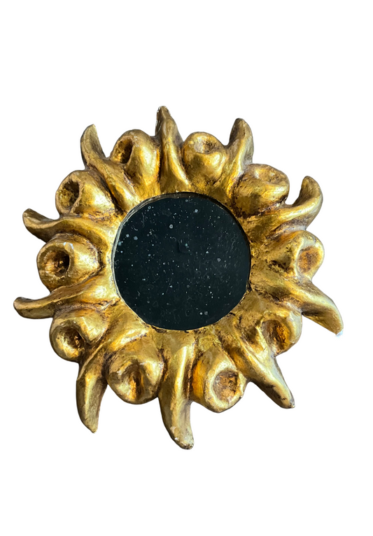 Small Gold Sun Mirror
