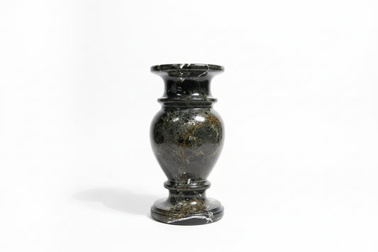 Vintage black marble vase
