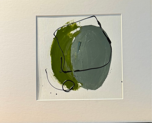 Abstract Green Painting