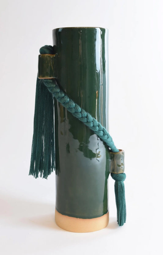 Karen Tinney Green Vase