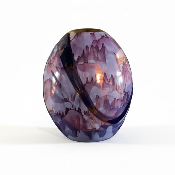 Purple Watercolor Large Vase