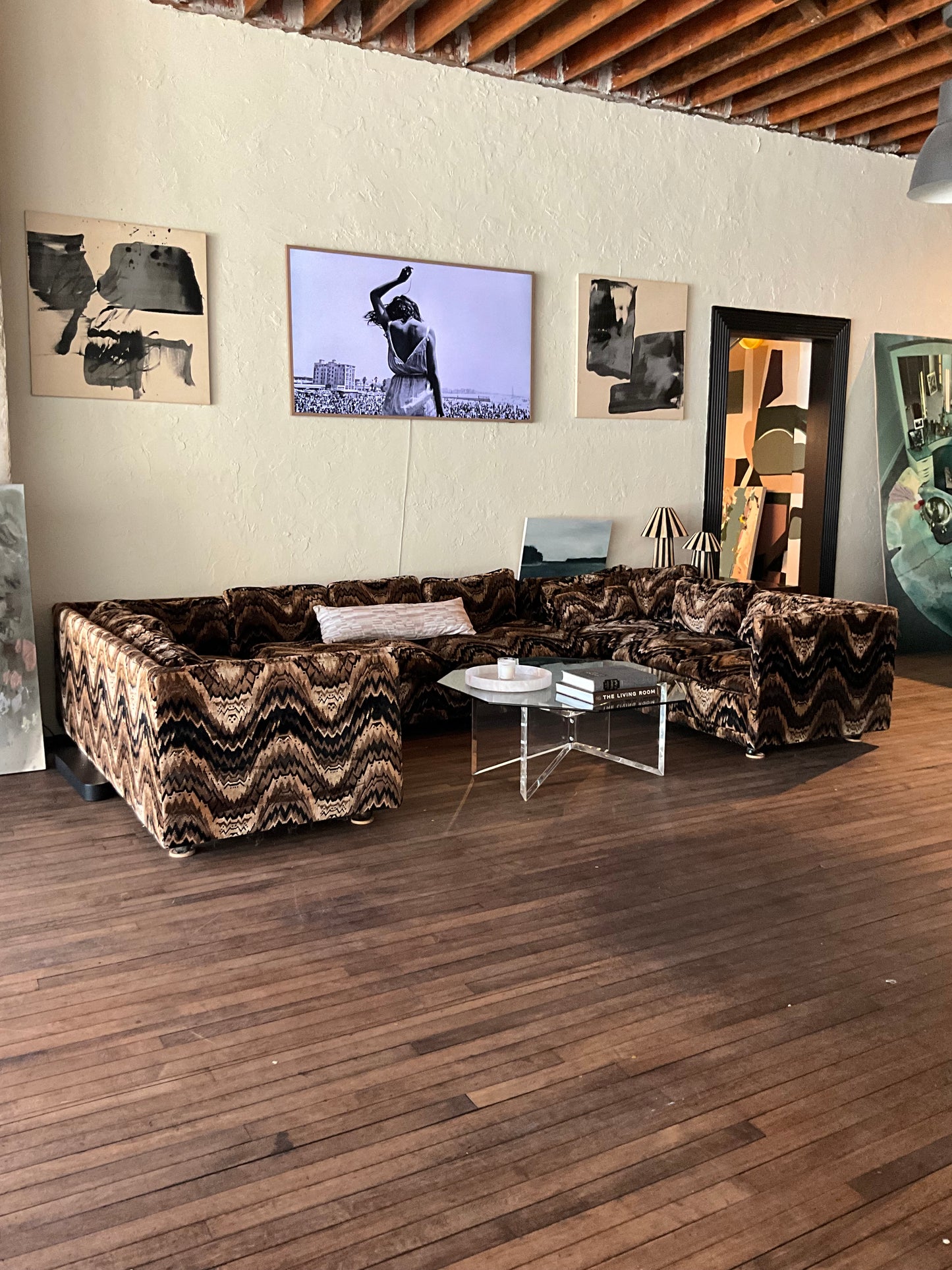Directional/Jack Lenor Larsen U Shaped Sectional