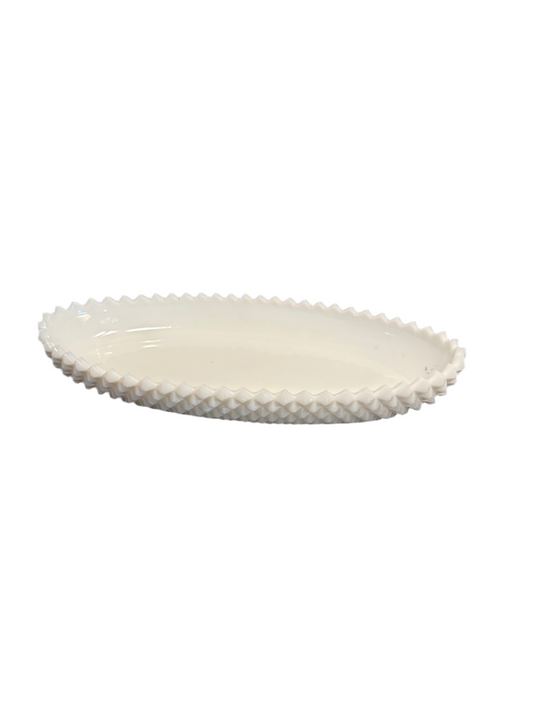 Large Milk glass dish