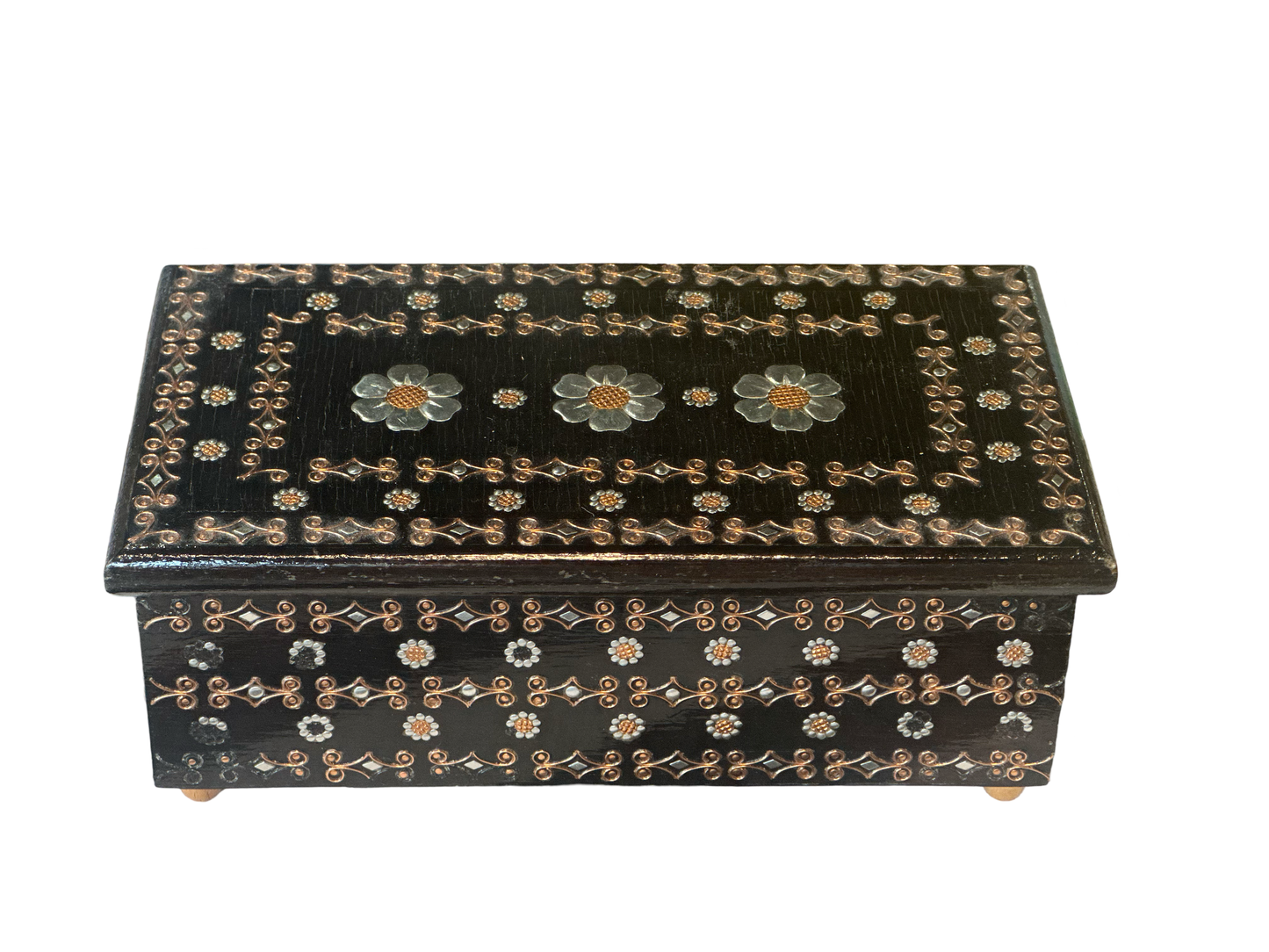 Vintage Floral Jewelry Box