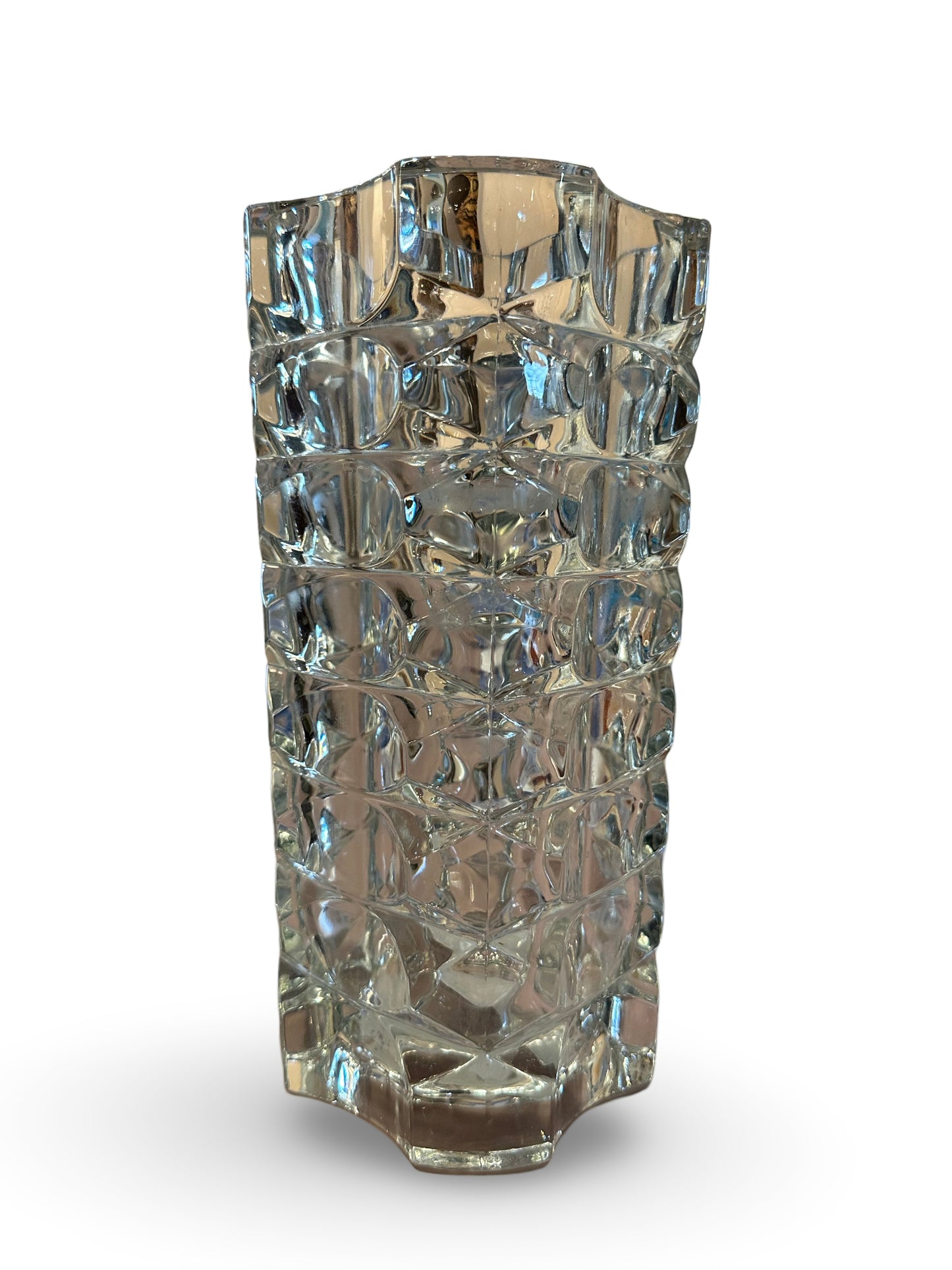 Mid Century Crystal Vase