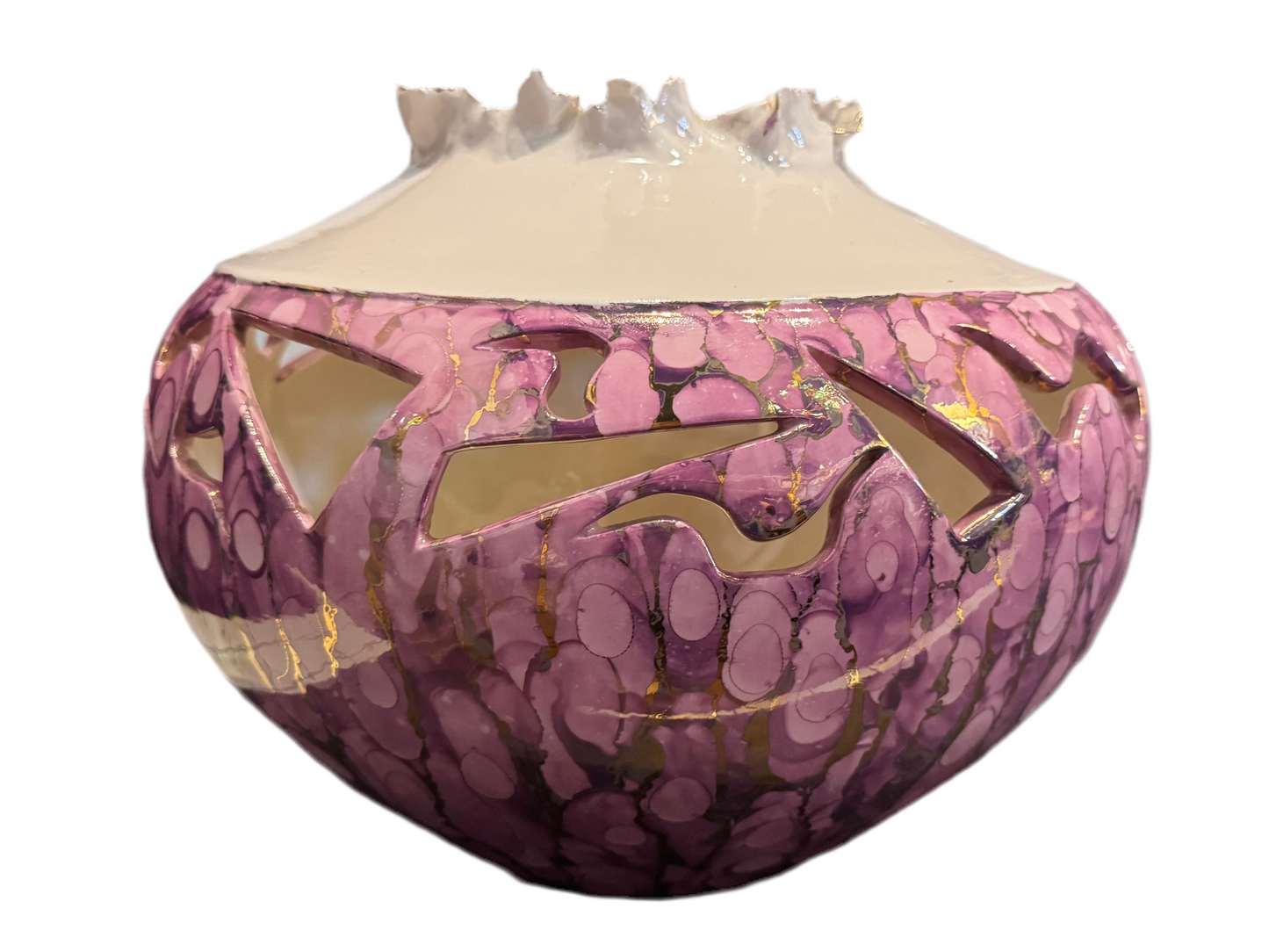 Pink Luster Ware Pot
