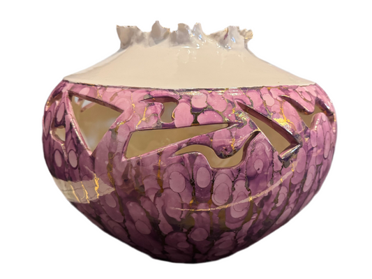 Pink Luster Ware Pot