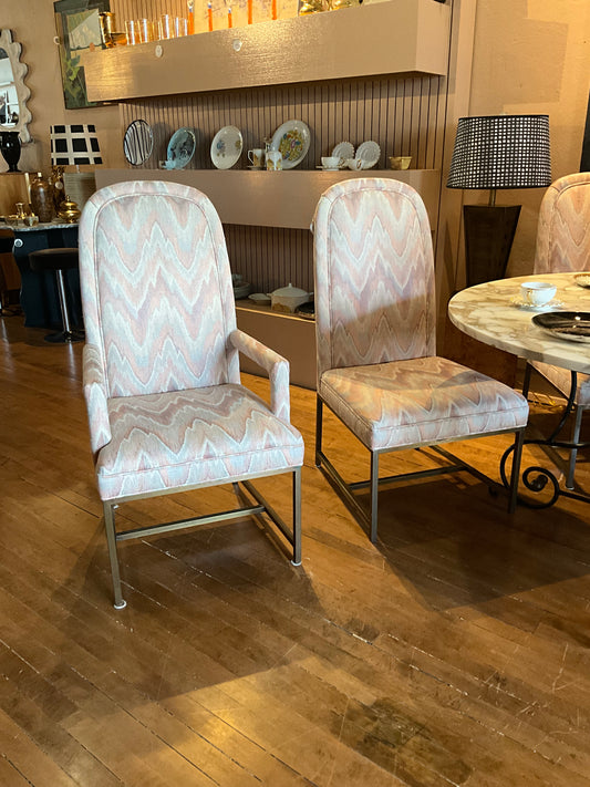 Vintage Flame Stitch Chairs