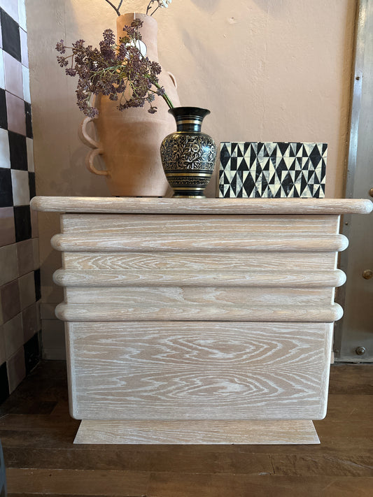 Pair of Vintage Cerused Side Tables