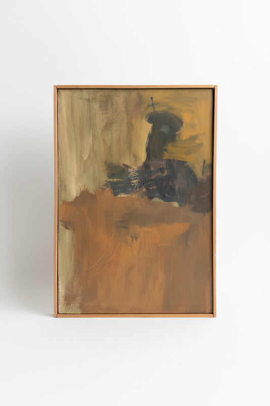 Abstract painting in a wooden frame 