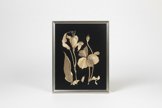 Gold Framed Floral Art