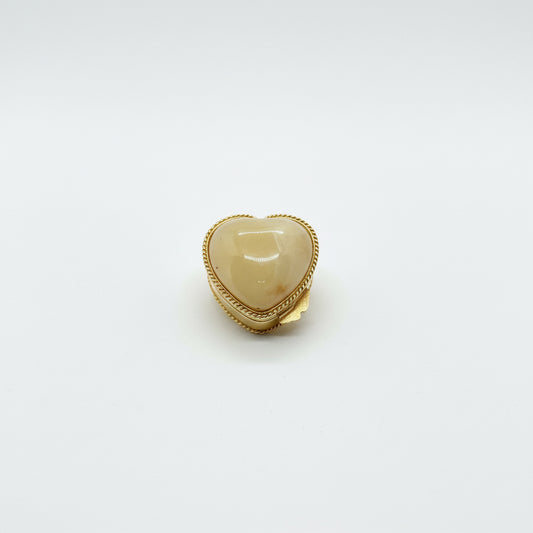 Heart-shaped box with gold frame 