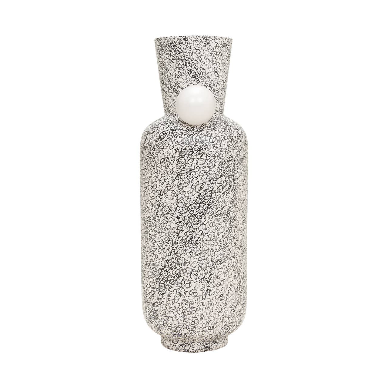 Kavana Decor Eridan Vase with a sleek, modern design and textured surface, perfect for contemporary home decor.