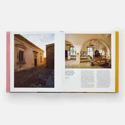 Cover image of "Italian Interiors: Rooms With A View" book by Phaidon, showcasing a beautifully designed Italian interior room.
