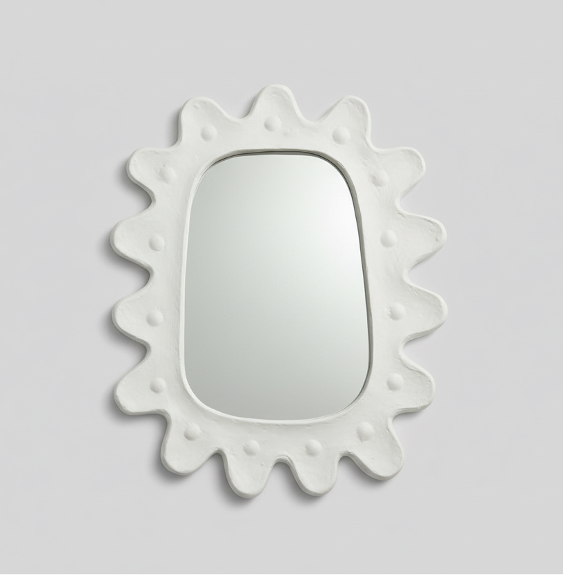 french Scalloped mirror