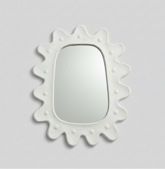 french Scalloped mirror