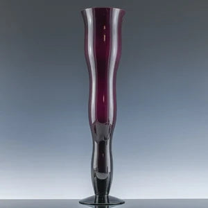Purple Glass Wiggle Vase