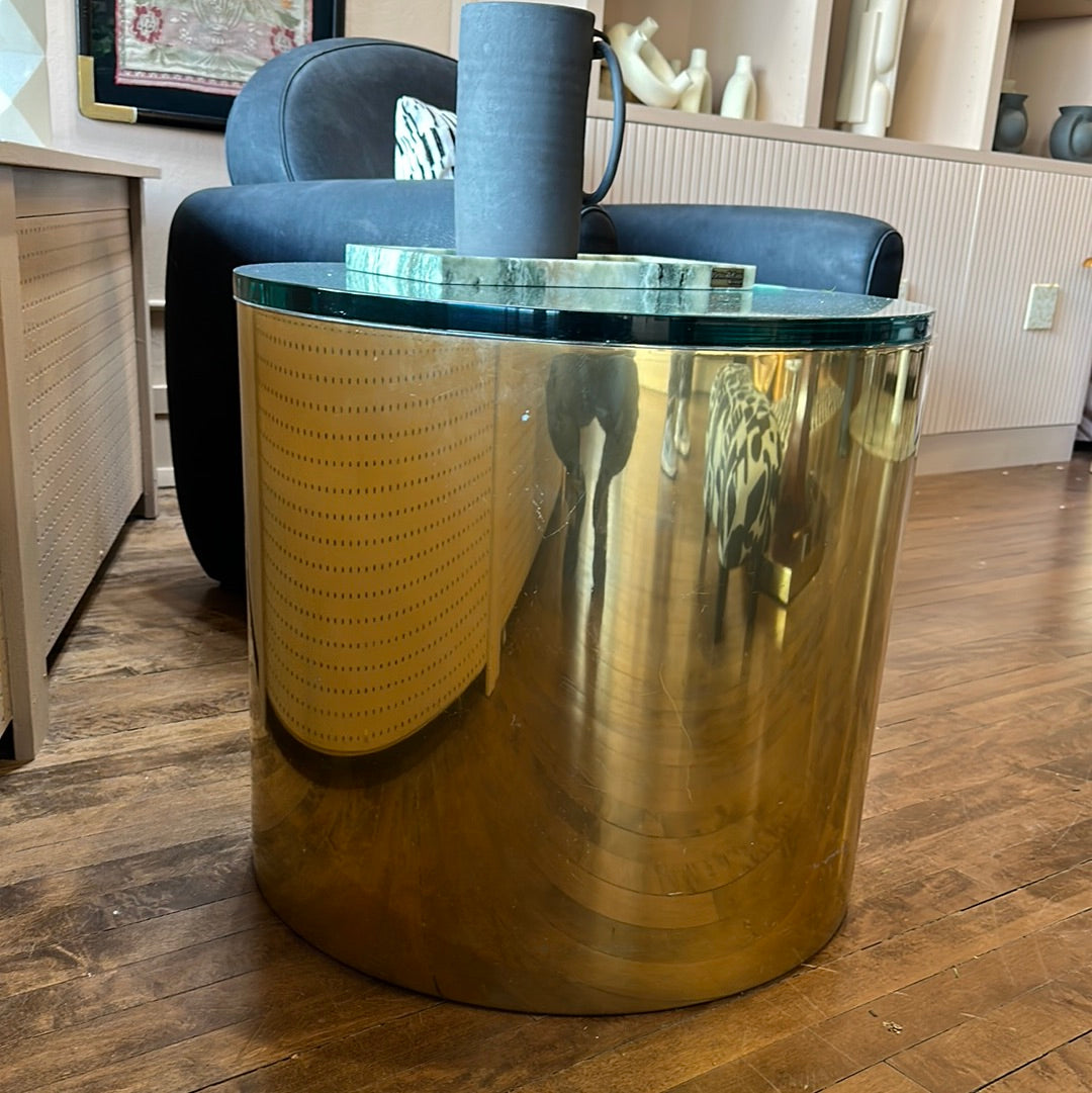 Vintage brass side table